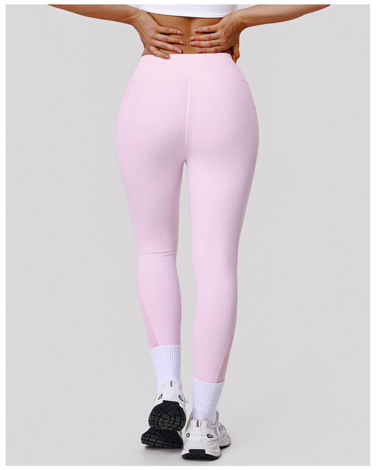 High Waist Shaping Stitching Yoga Pants Pocket Sports Tights Training Cycling Fitness Pants for Women