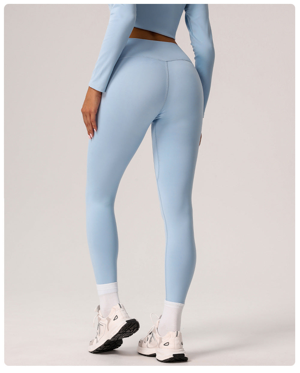 Velvet Tight Nude Feel Yoga Pants Women Quick Drying High Waist Belly Contracting Sports Tights High Elastic Hip Raise Fitness Pants