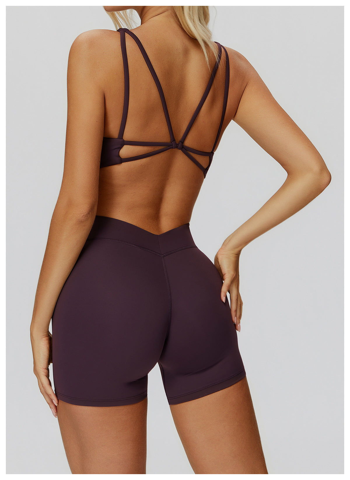 Yoga Bra Thin Strap Crossing Beauty Back Exercise Underwear High Sense Running Fitness Top