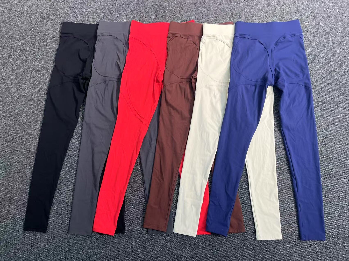 Autumn Sand High Waist Hip Lift Brushed Yoga Pants Running Quick Drying Fitness Pants Waist Slimming Hip Tight Sports Pants