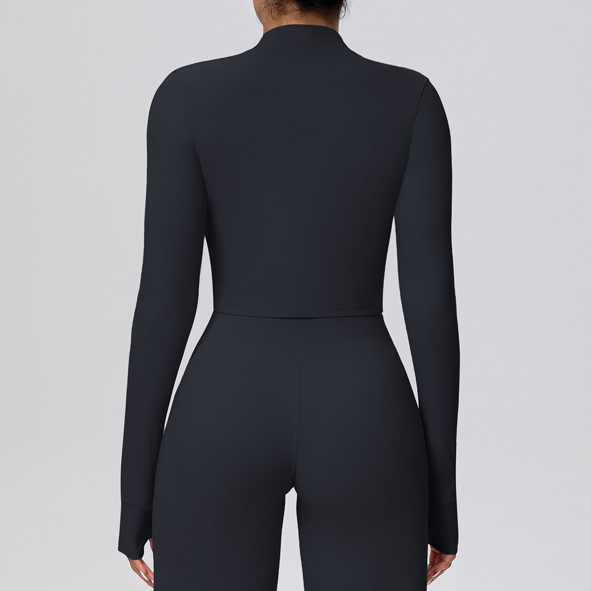 Zipper Outdoor Running Sports Yoga Jacket Slimming Workout Long Sleeve Coat Girls Quick Drying Yoga Clothes Women