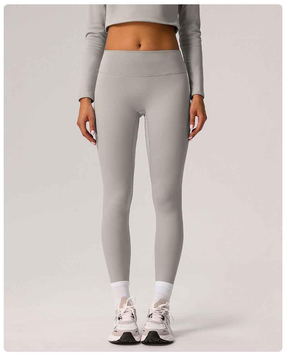 Velvet Tight Nude Feel Yoga Pants Women Quick Drying High Waist Belly Contracting Sports Tights High Elastic Hip Raise Fitness Pants