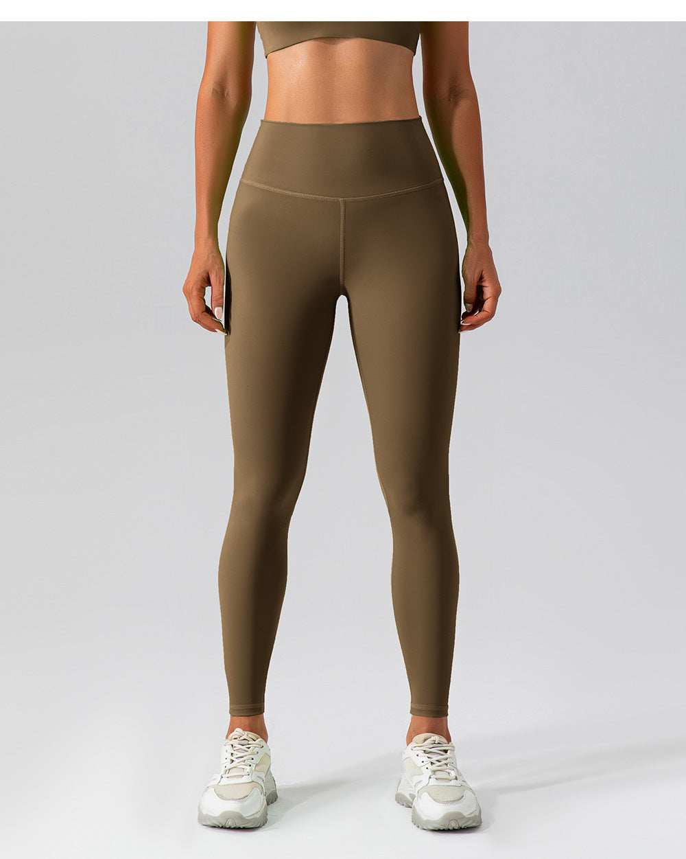 High Waist Hip Lift Seamless Yoga Pants Women Running Tight Sports Leggings Quick Drying Nude Feel Fitness Pants Outer Wear