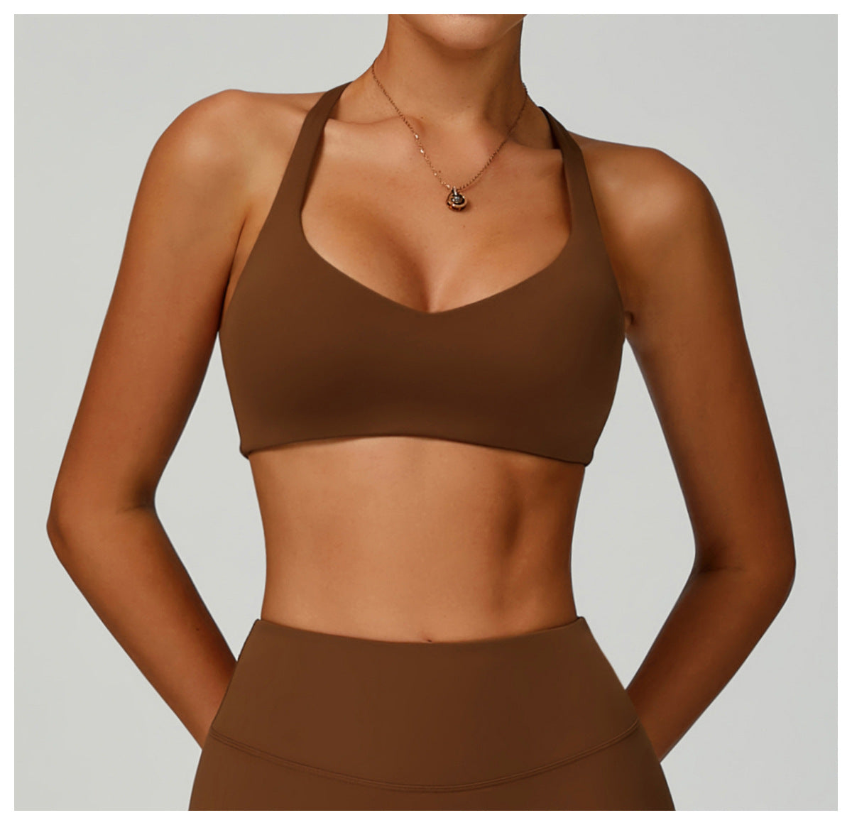 Sollinarry Sustainable Recycled Sports Underwear Hollow Out Cutout out Beauty Back Tight Sports Vest Women High Strength Yoga Bra