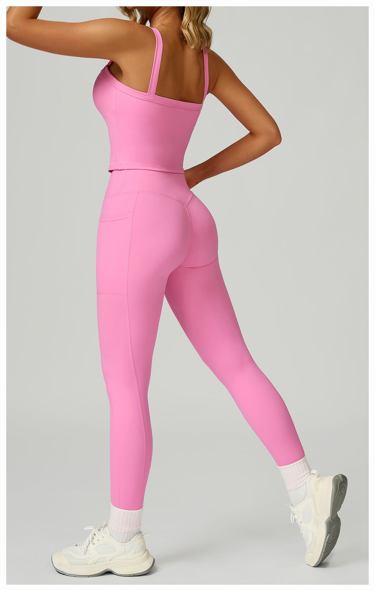Nude Feel High Waist Yoga Pants Cross Waist Fitness Yoga Pants Women Outdoor Sports Running Tights
