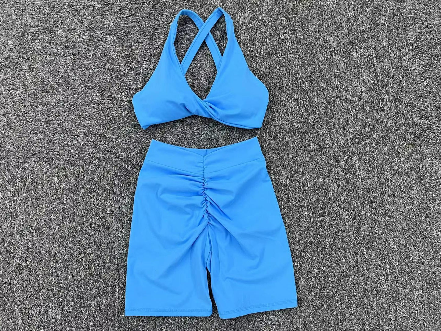 Yoga Suit Sexy Running Nude Feel Fitness Clothes Tight Quick Drying Sports Suit