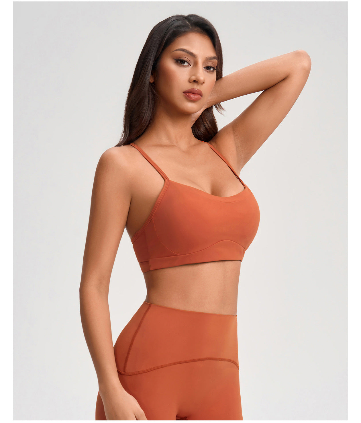 Sports Underwear Women Brushed Hollow Out Cutout out Beauty Back Running Workout Underwear Gather Shockproof Yoga Bra