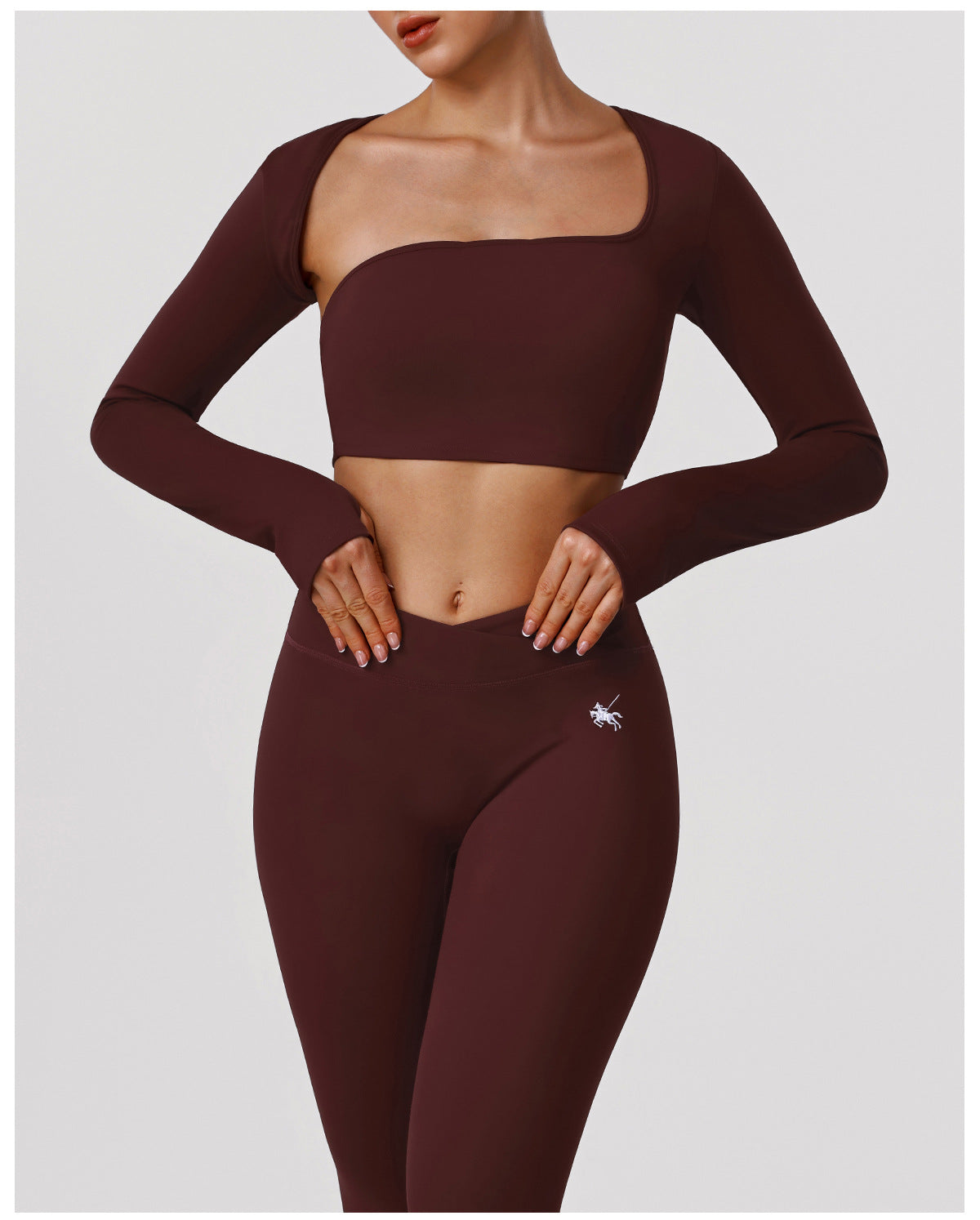 Nude Feel Hollow Out Cutout-out Beauty Back Sports Top Yoga Clothes with Pad High Elastic Hip Lifting Embroidered Logo Fitness Pants Two Piece Sets