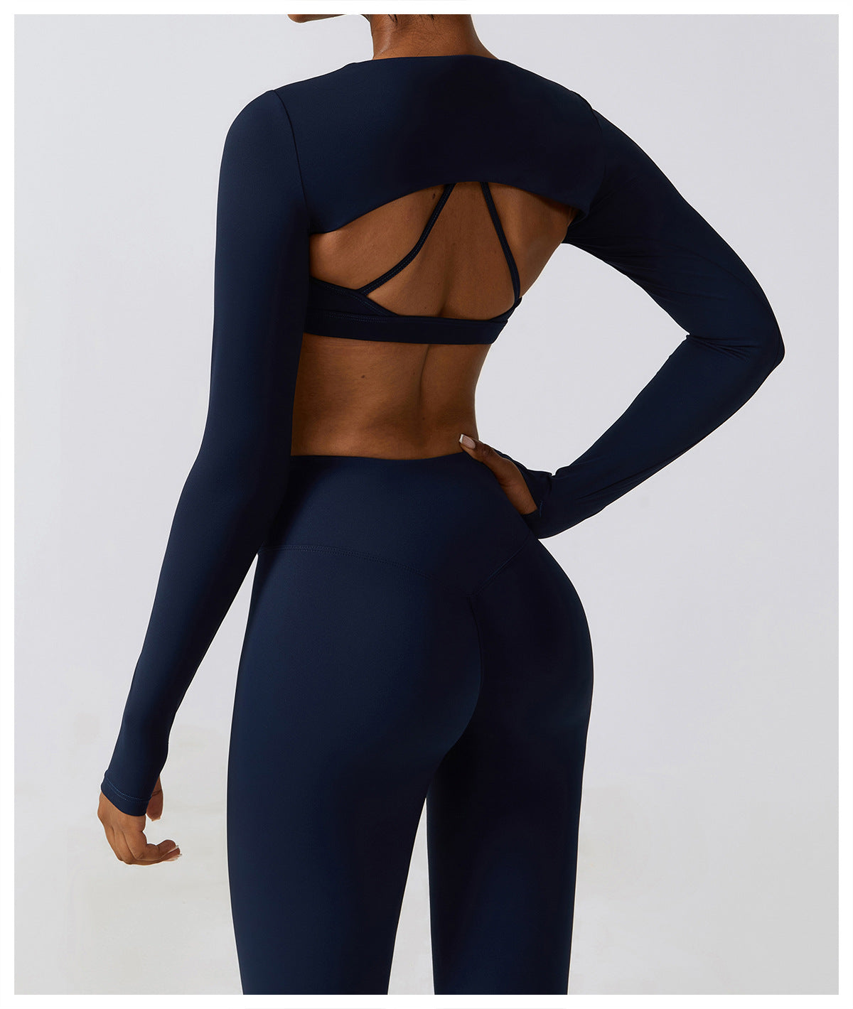 Sollinarry Outer Wear Sports Waistcoat Long Sleeved Shawl Yoga Clothes Nude Feel Workout Clothes Top Running Sports Blouse