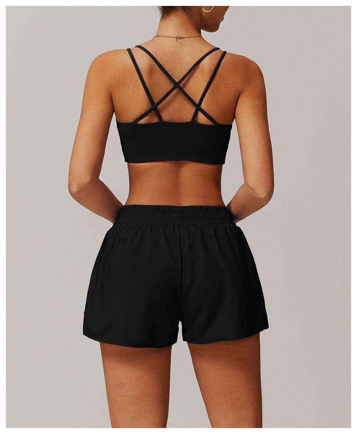 Sollinarry Cross Beauty Back Yoga Bra Sports Nude Feel Outer Wear Underwear Outdoor Running Fitness Sports Vest