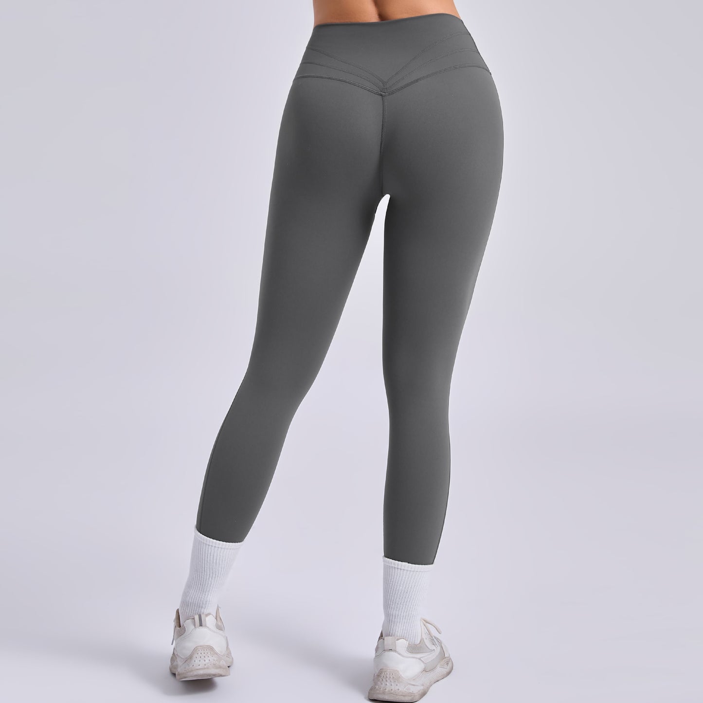 Outdoor Running Fitness Pants Hip Raise Yoga Pants Patchwork Knitting Tight High Waist Breathable Sports Yoga Pants