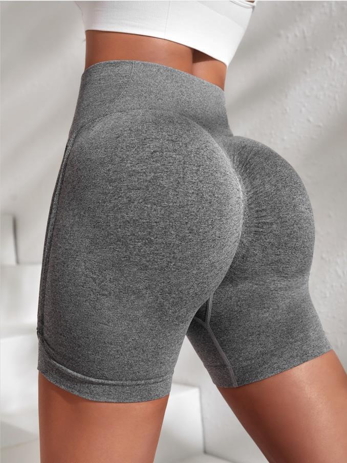 Seamless Yoga Shorts Women Outdoor Exercise Workout Pants Comfortable High Waist Stretch Skinny Yoga Pants