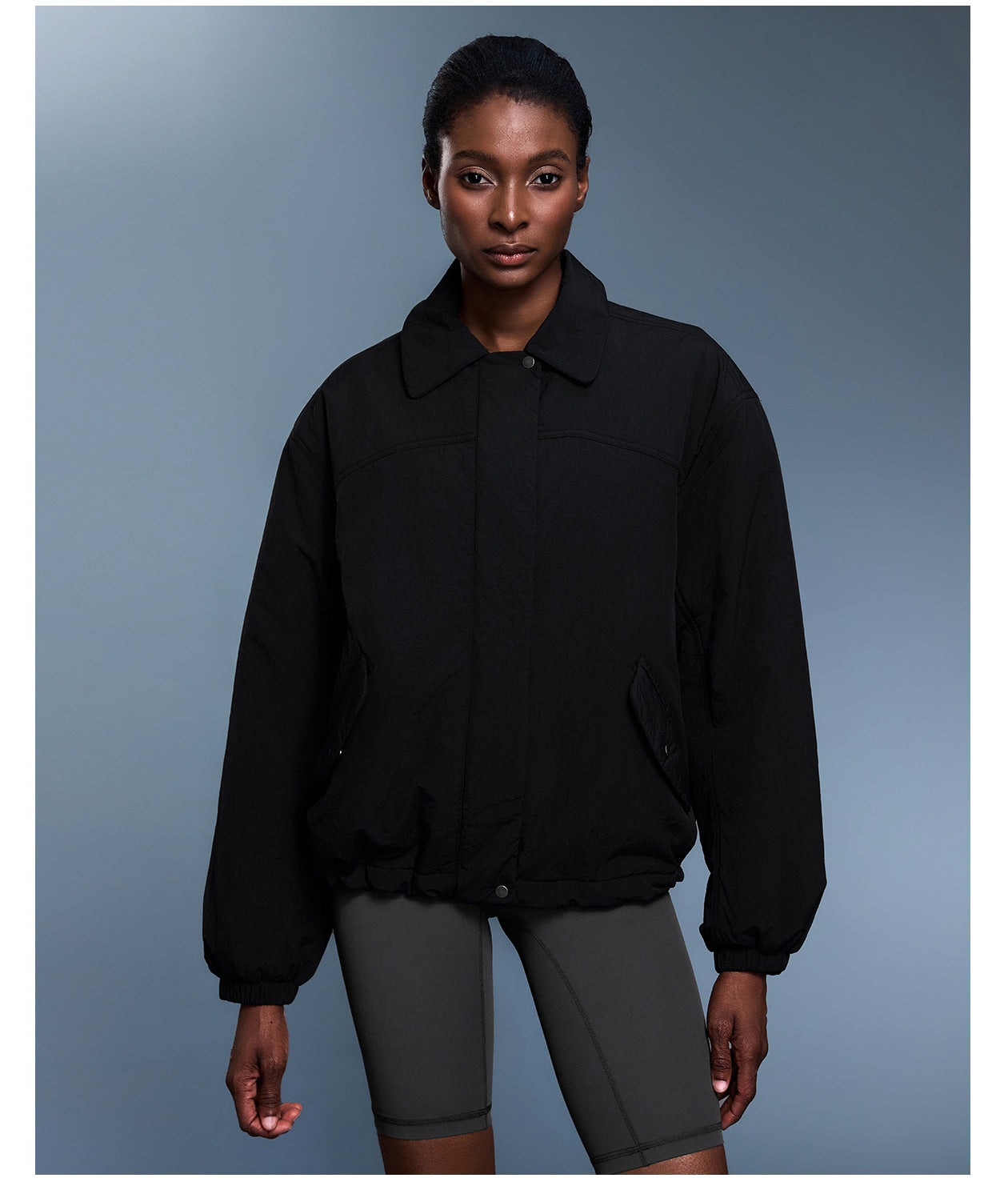 Casual All Matching Collared Cotton Padded Clothes Women Autumn Winter Lightweight Waterproof Loose Thick Warm Cotton Coat