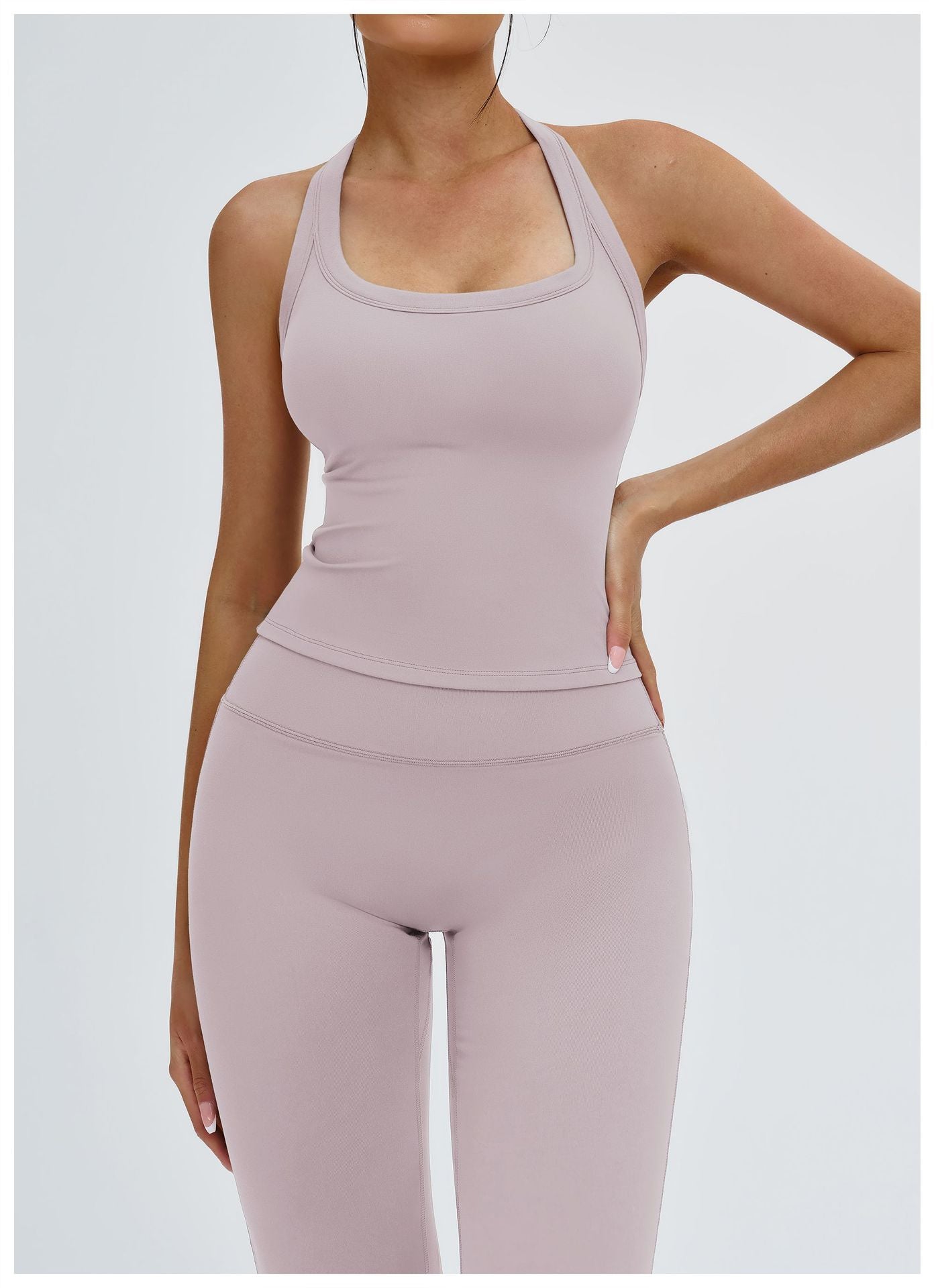 Halter Sports Vest Y Shaped Hollow Out Cutout out Beauty Back Tight Yoga Vest Outdoor Running Fitness Top