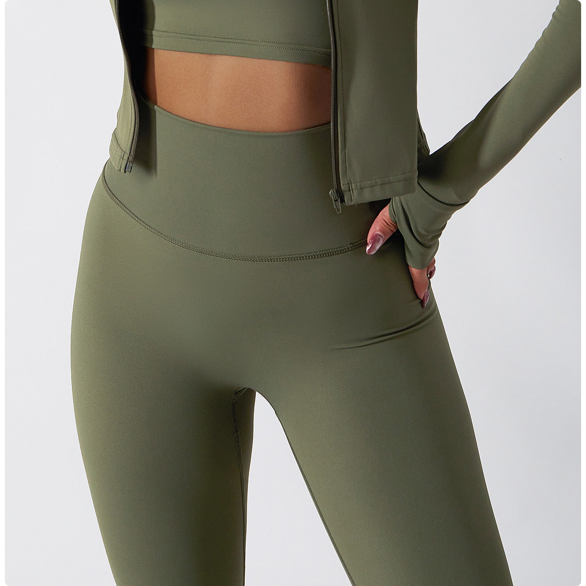 High Waist Hip Lift Fitness Pants Women Tight Outdoor Cycling Exercise Running Pants Breathable Quick Drying Nude Feel Yoga Pants