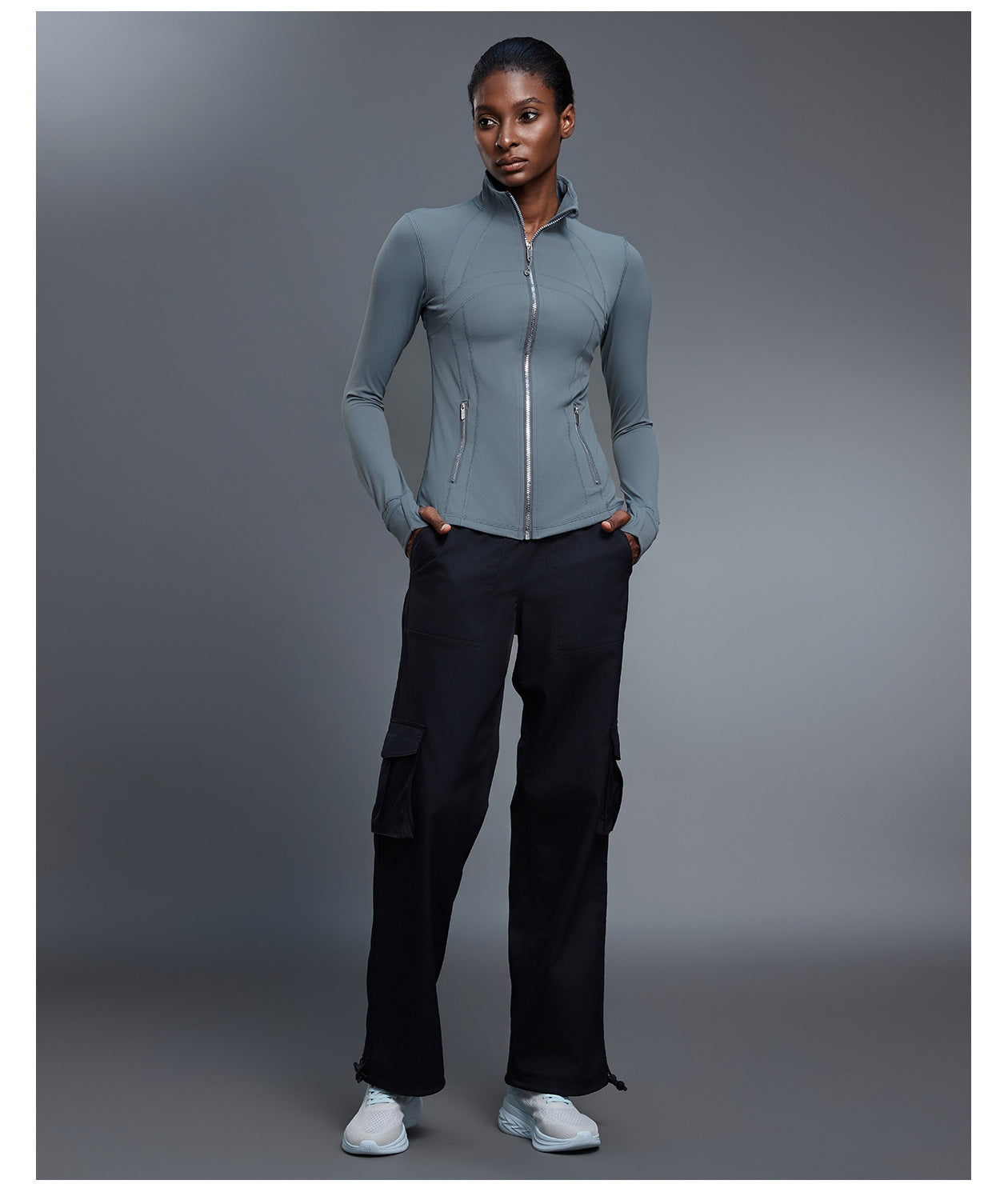 Autumn Long Sleeve Yoga Wear Stretch Slim Fit Sports Jacket Women Outdoor Riding Running Fitness Clothes Jacket