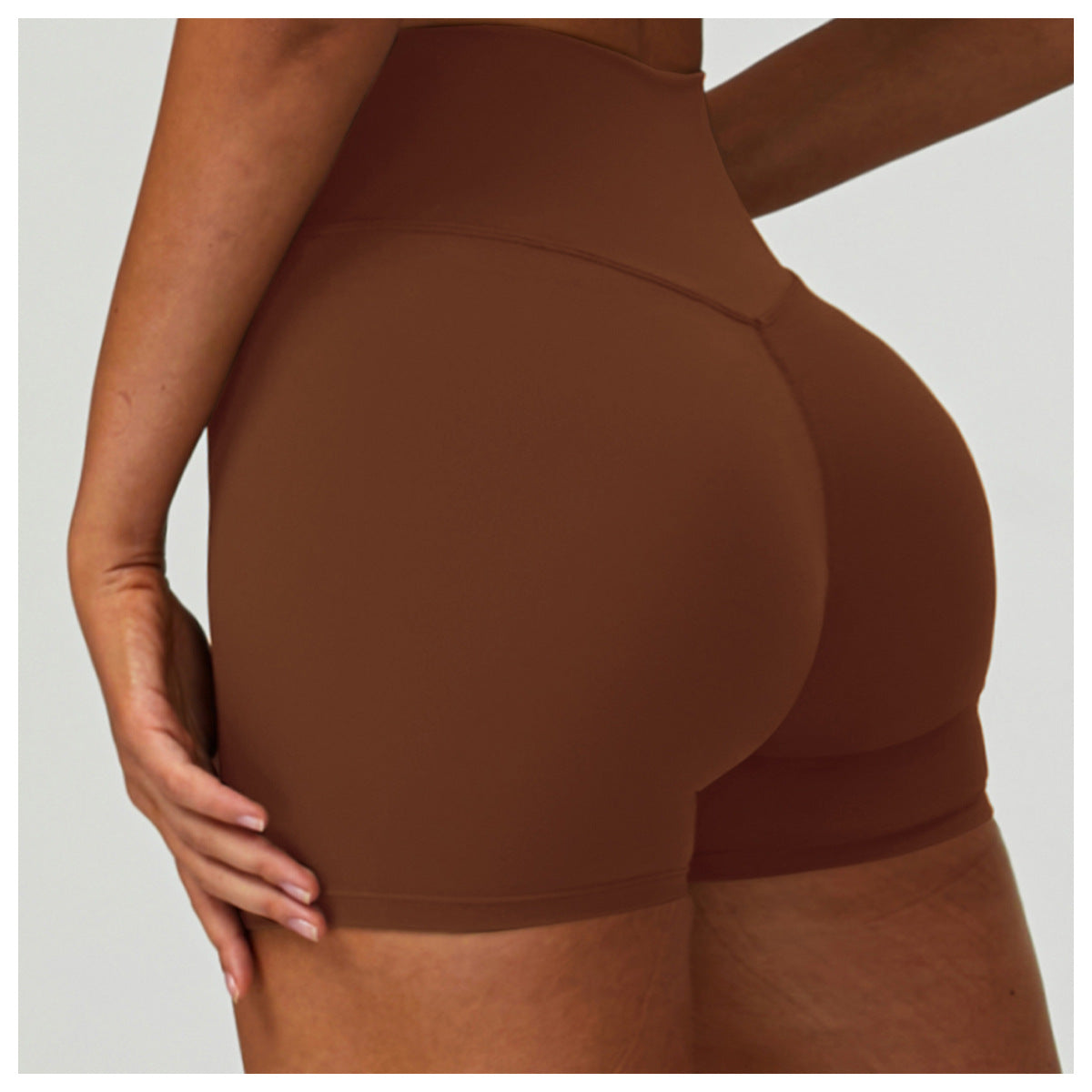 Nude Feel Yoga Shorts Tight High Waist Quick Drying Outdoor Exercise Shorts Women Casual Running Fitness Clothes