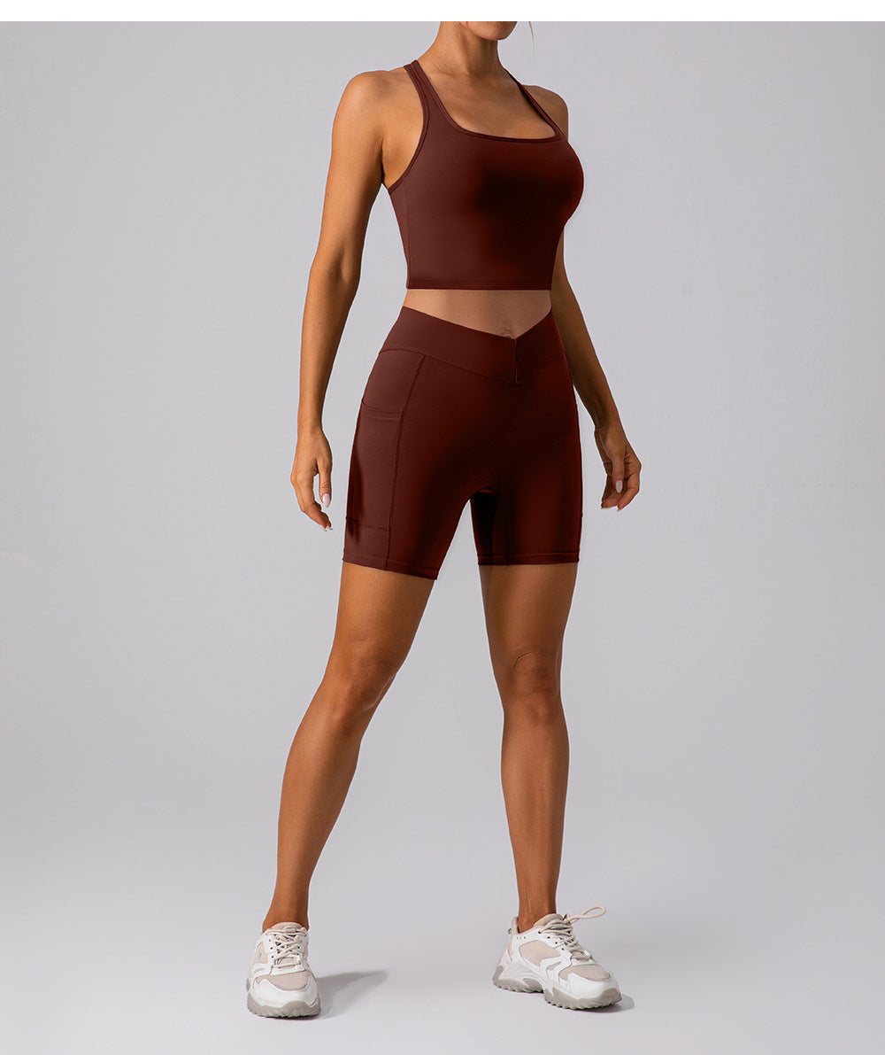 Autumn Winter Brushed Beauty Back Yoga Vest Quick Drying Dance Workout Top Outerwear Running Exercise Vest Women