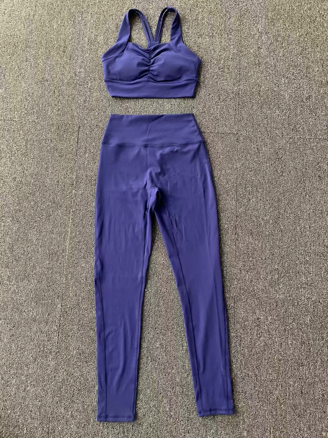 High Waist Tight Hip Lifting Fitness Yoga Wear Running Sports Set