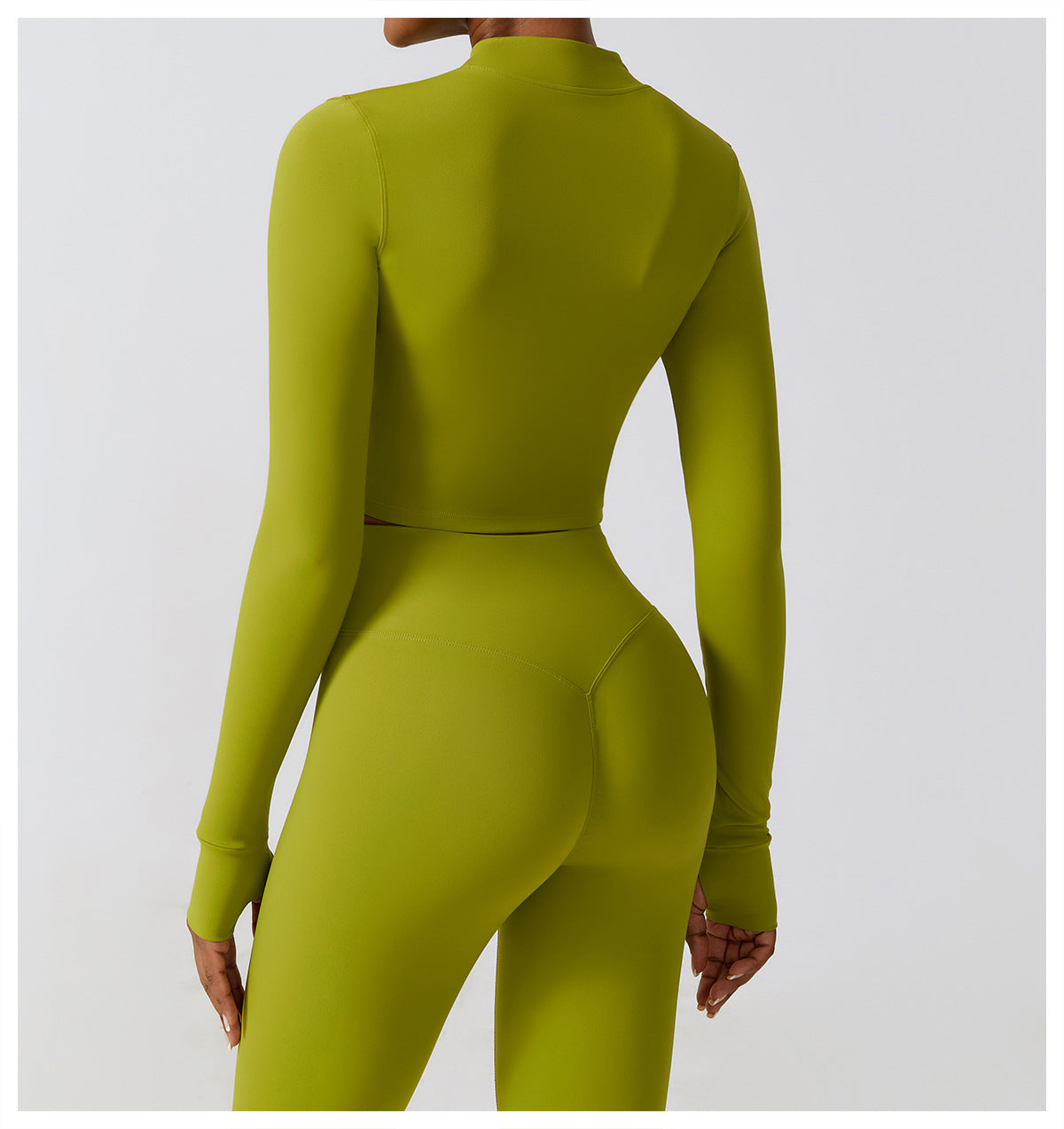Zipper Outdoor Running Sports Yoga Jacket Slimming Workout Long Sleeve Coat Girls Quick Drying Yoga Clothes