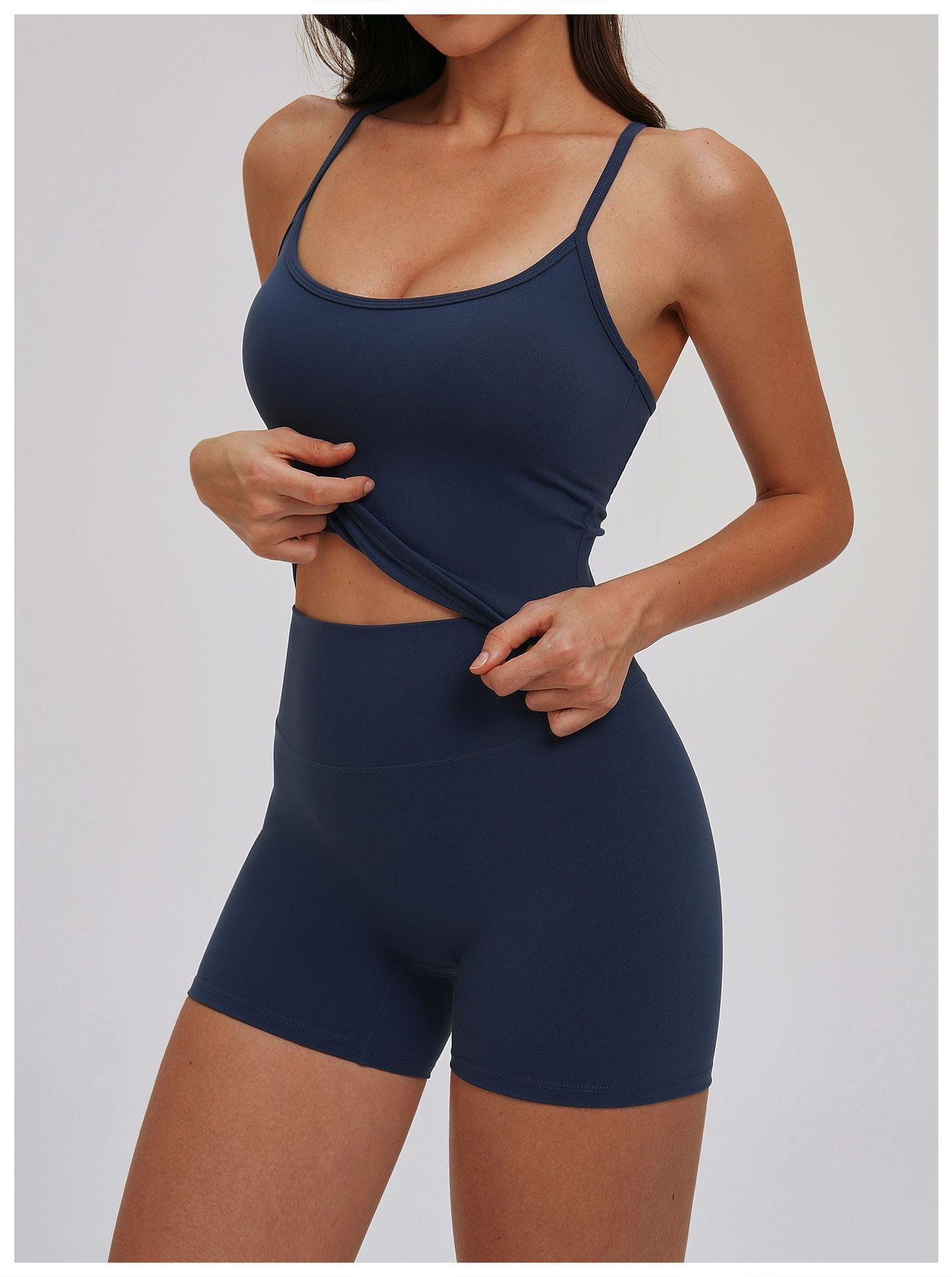 Tight Yoga Vest Outer Wear Casual All Match Thin Strap Vest Running Exercise Underwear