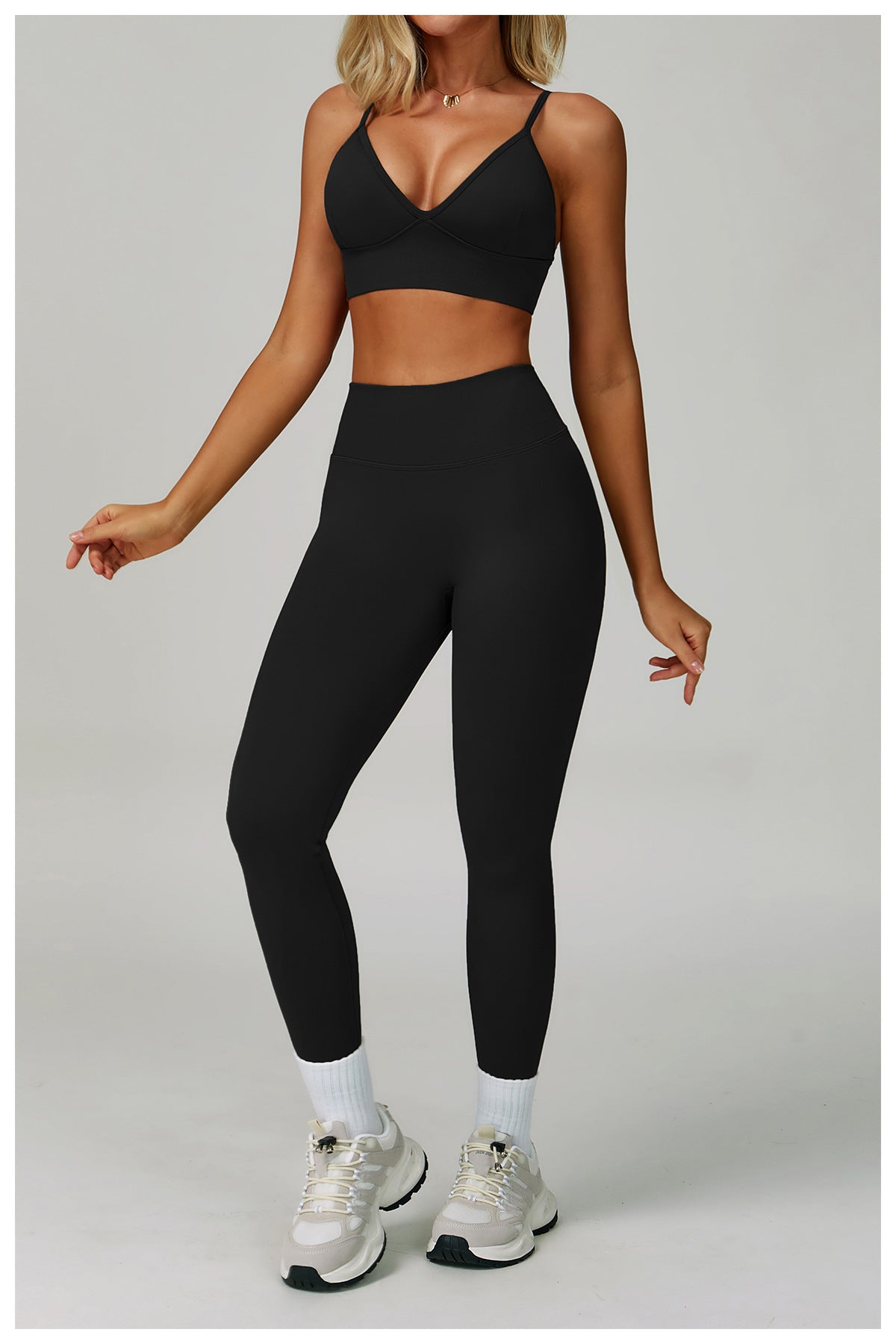 Sollinarry Peach Hip Seamless Yoga Pants V Skinny Slimming Running Sports Quick Drying Fitness Trousers