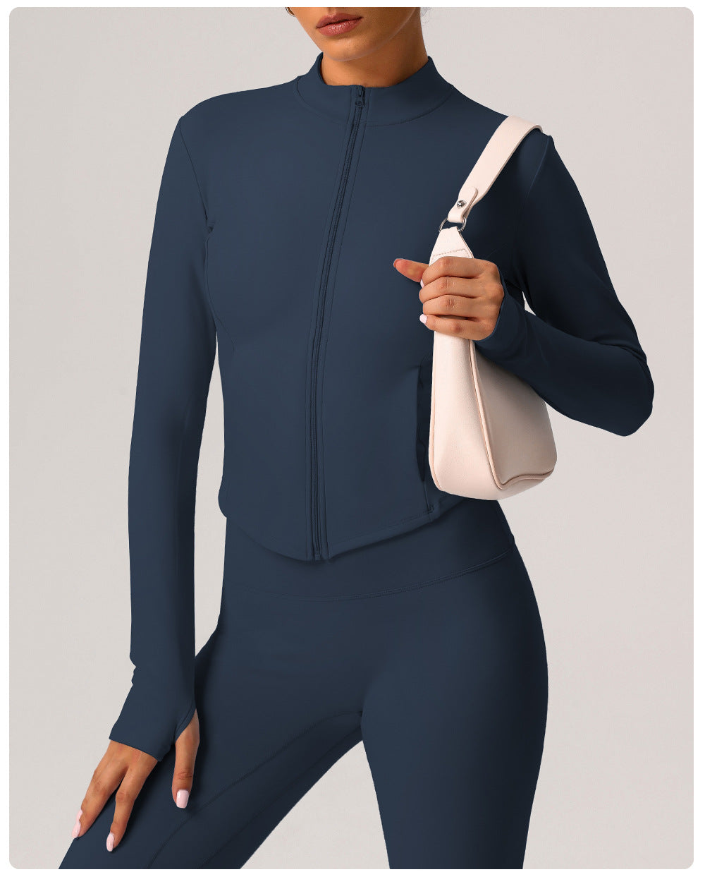 Yoga Clothes Women Autumn Winter Long Sleeve Fleece Padded Coat Fitness Sports Casual Warm Quick Drying Top Slim Coat