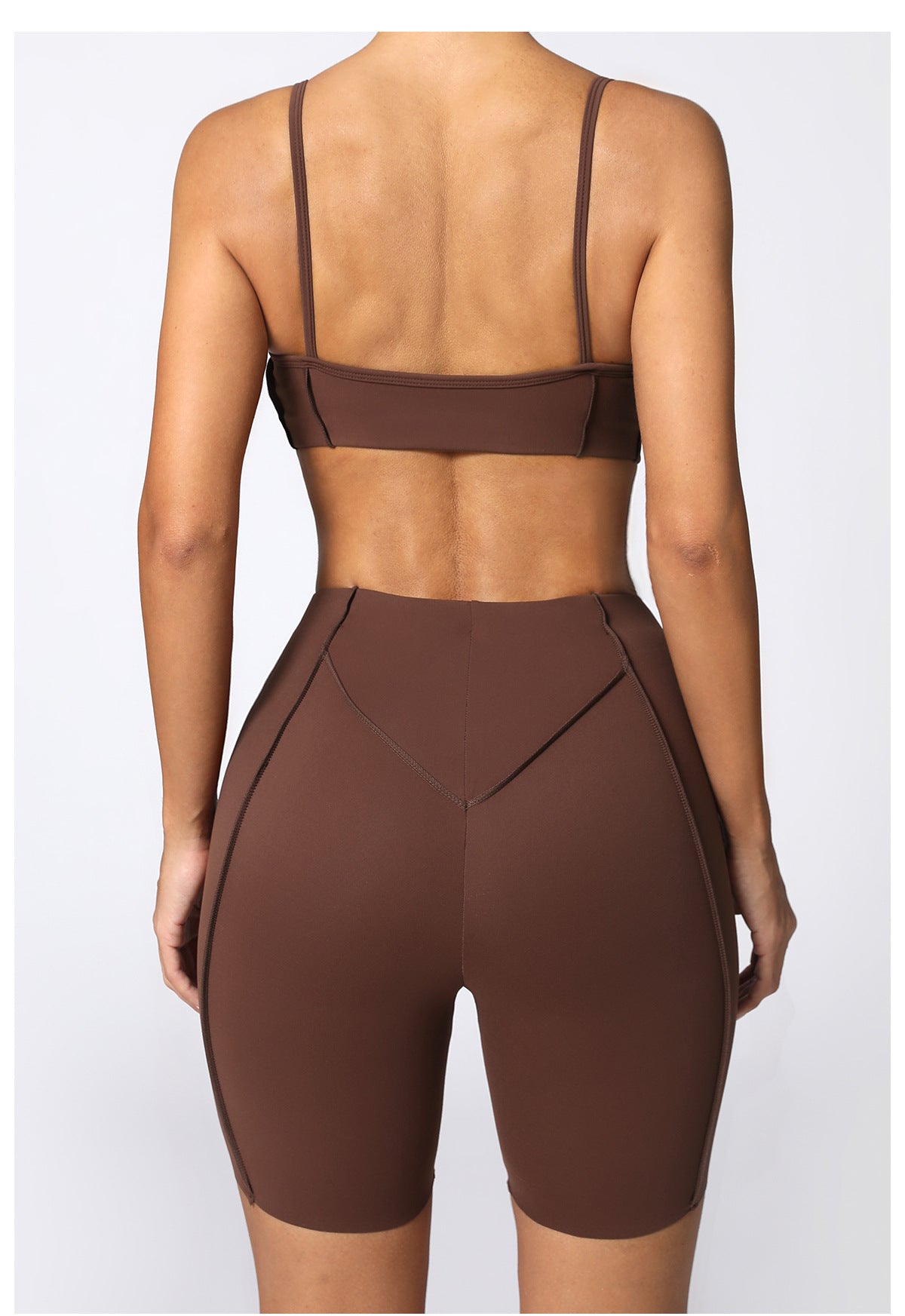 Tight Brushed Yoga Quick Drying Workout Clothes Summer Running Sports Set
