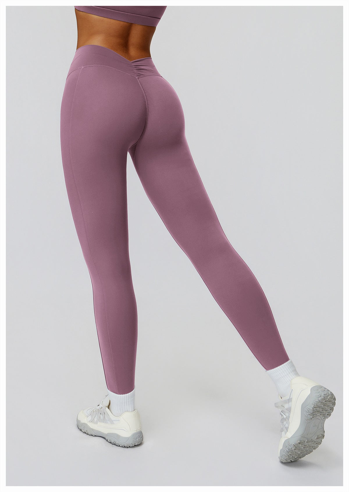 Brushed Yoga Trousers High Waist Pleated Tight Trousers Women Outdoor Running Sports Workout Clothes