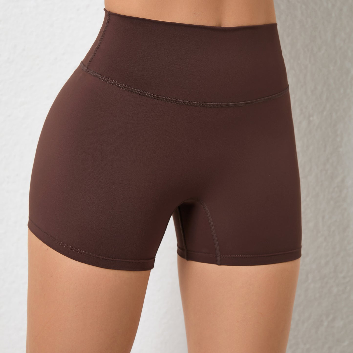 Peach Hip Raise Yoga Shorts Elastic High Waist Running Workout Shorts Tight Seamless Sports Shorts Women