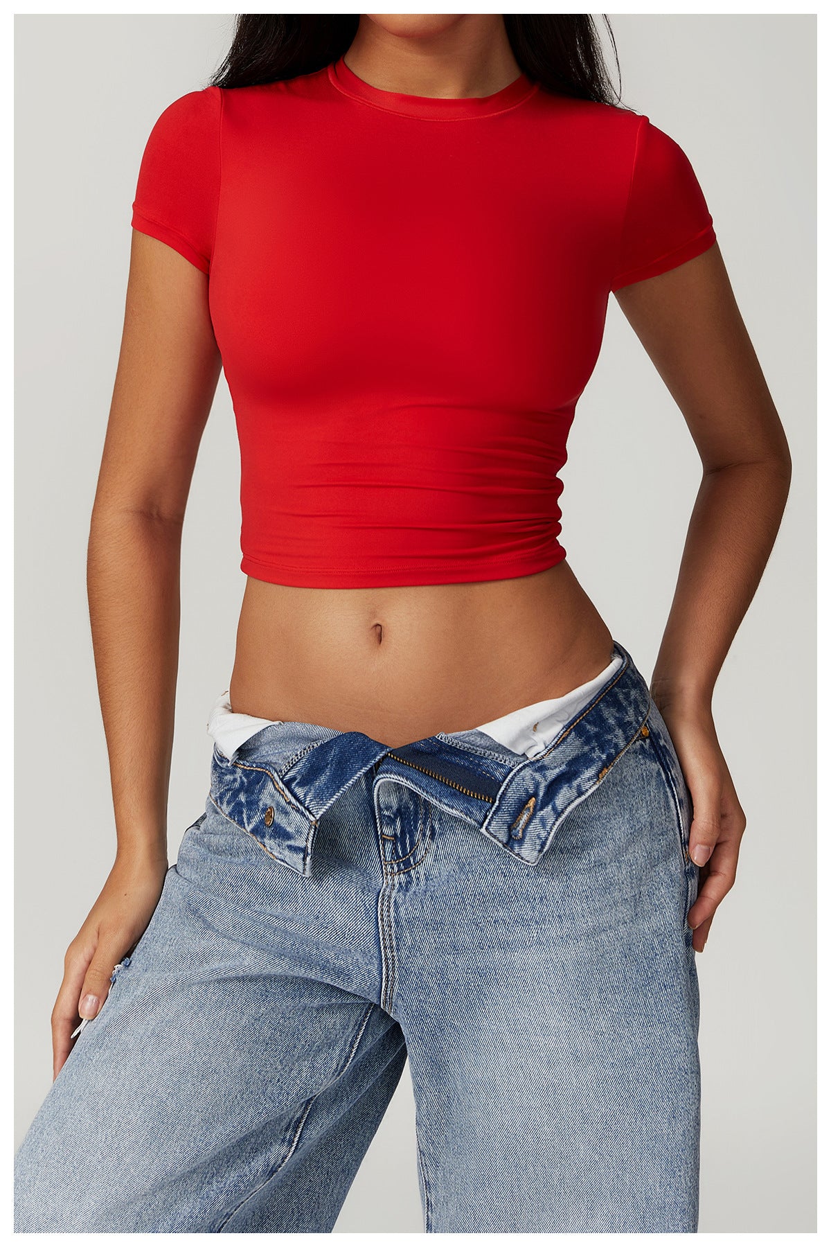 Sollinarry Casual All Match Tight Quick Drying Workout Top Yoga Clothes Running Pilates Sports T Shirt Short Sleeve