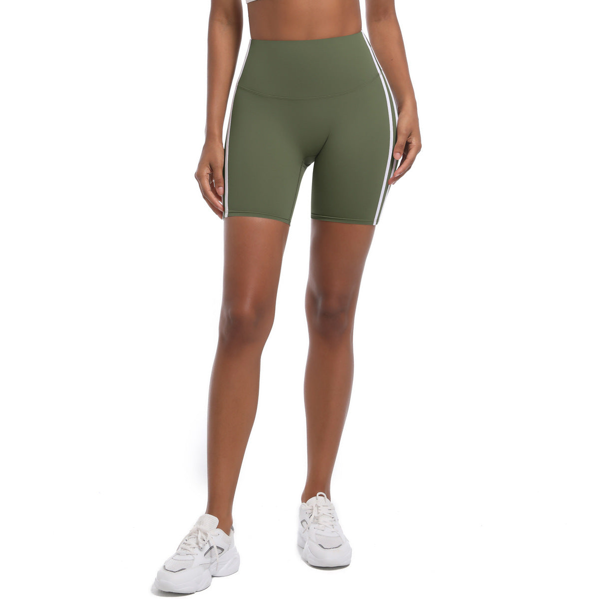 Arrival Yoga Pants Tight Cycling Pants Hip Lifting Pants Contrast Color Breathable Fitness Shorts Quick Drying Sports Shorts