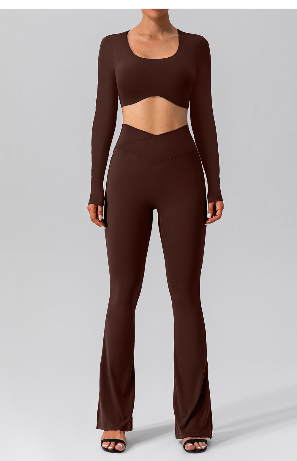 Autumn Nude Feel Long Sleeve Yoga Suit Outer Wear Quick Drying Tight Sports Running Fitness Yoga Wear Women