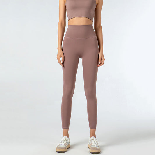 Composite High Waist Shaping Body Shaping Training Yoga Pants Moisture Wicking Quick-Drying Sports Tight Trousers Large Pocket