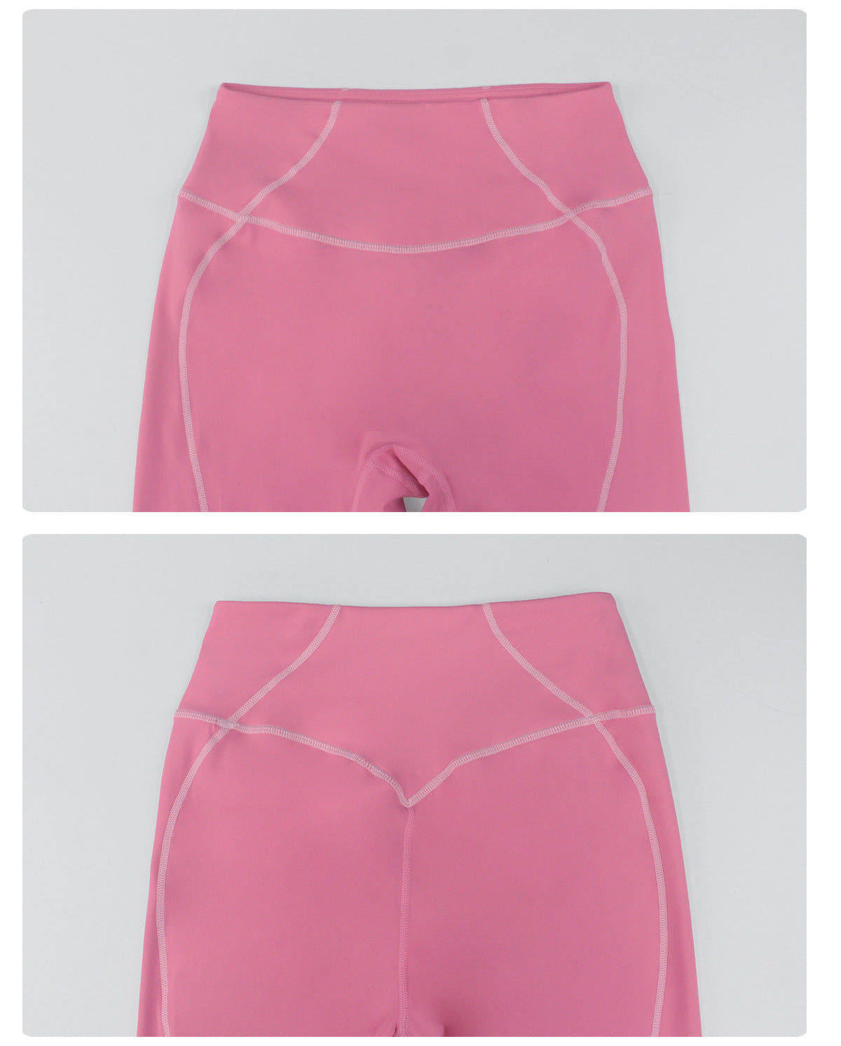 High Strength Nude Feel Contrast Color Yoga Two Piece Sets Sports Training Tights Shockproof Bra Fitness Running Outfit