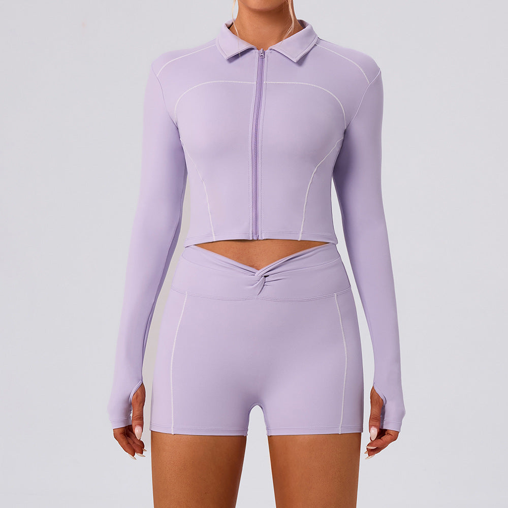 Light Purple: Coat Shorts