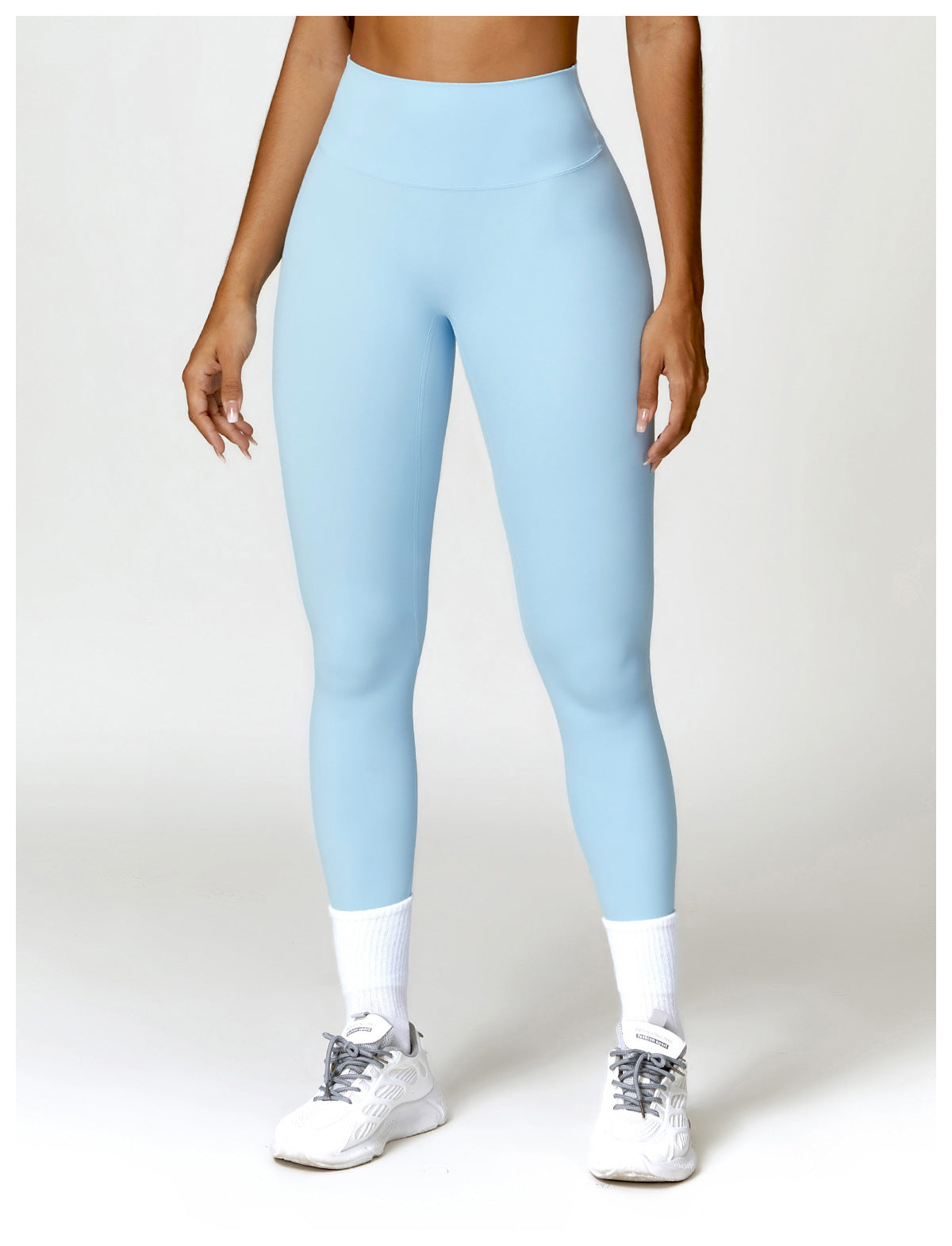 Sollinarry Quick Drying Skinny Yoga Pants Brushed Belly Contracting Hip Raise High Waist Fitness Pants Outer Wear Running Exercise Pants