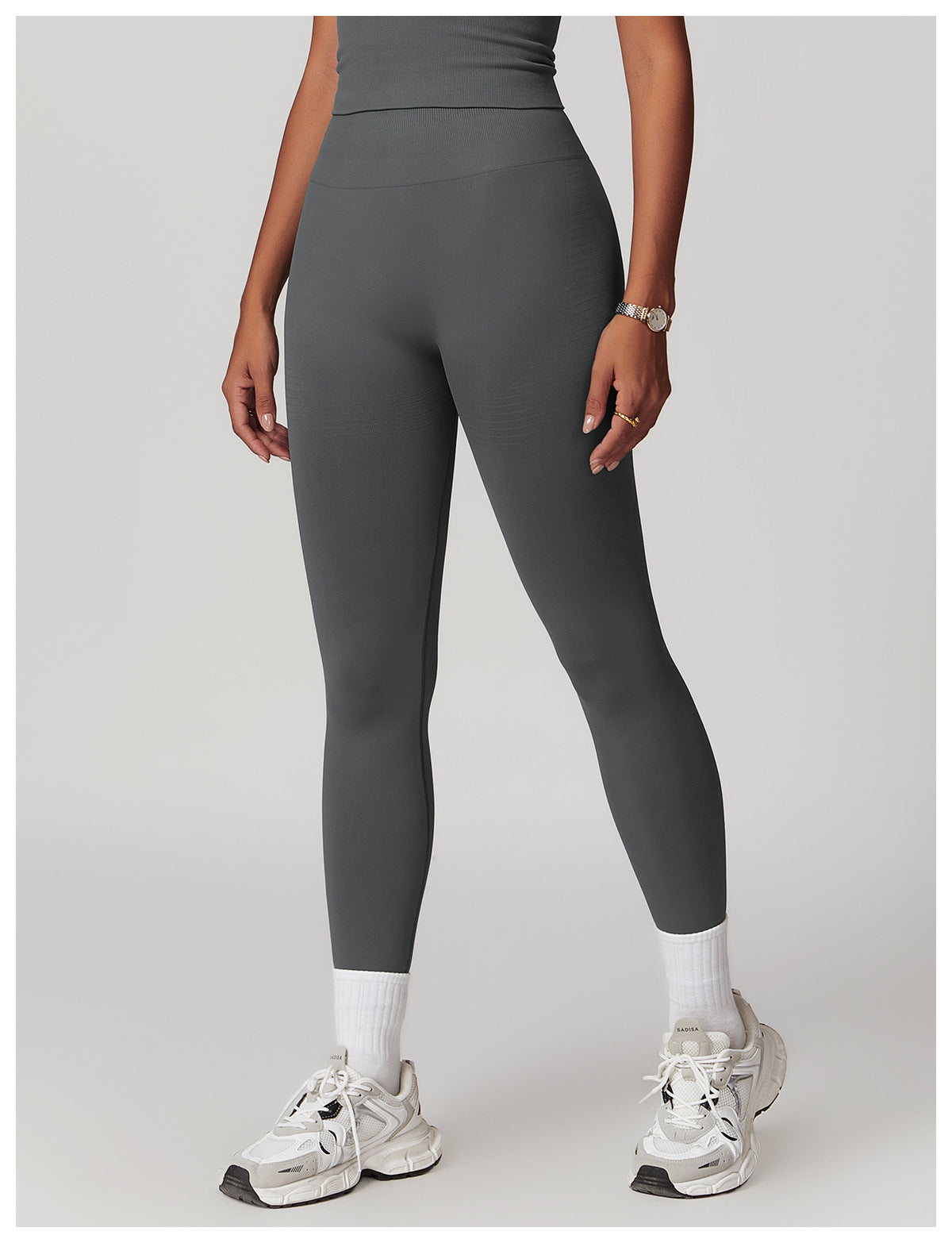 Sollinarry Tight High Waist Hip Raise Yoga Pants Thread Waist Belly Contracting Fitness Pants Women Outer Wear Running Workout Pants