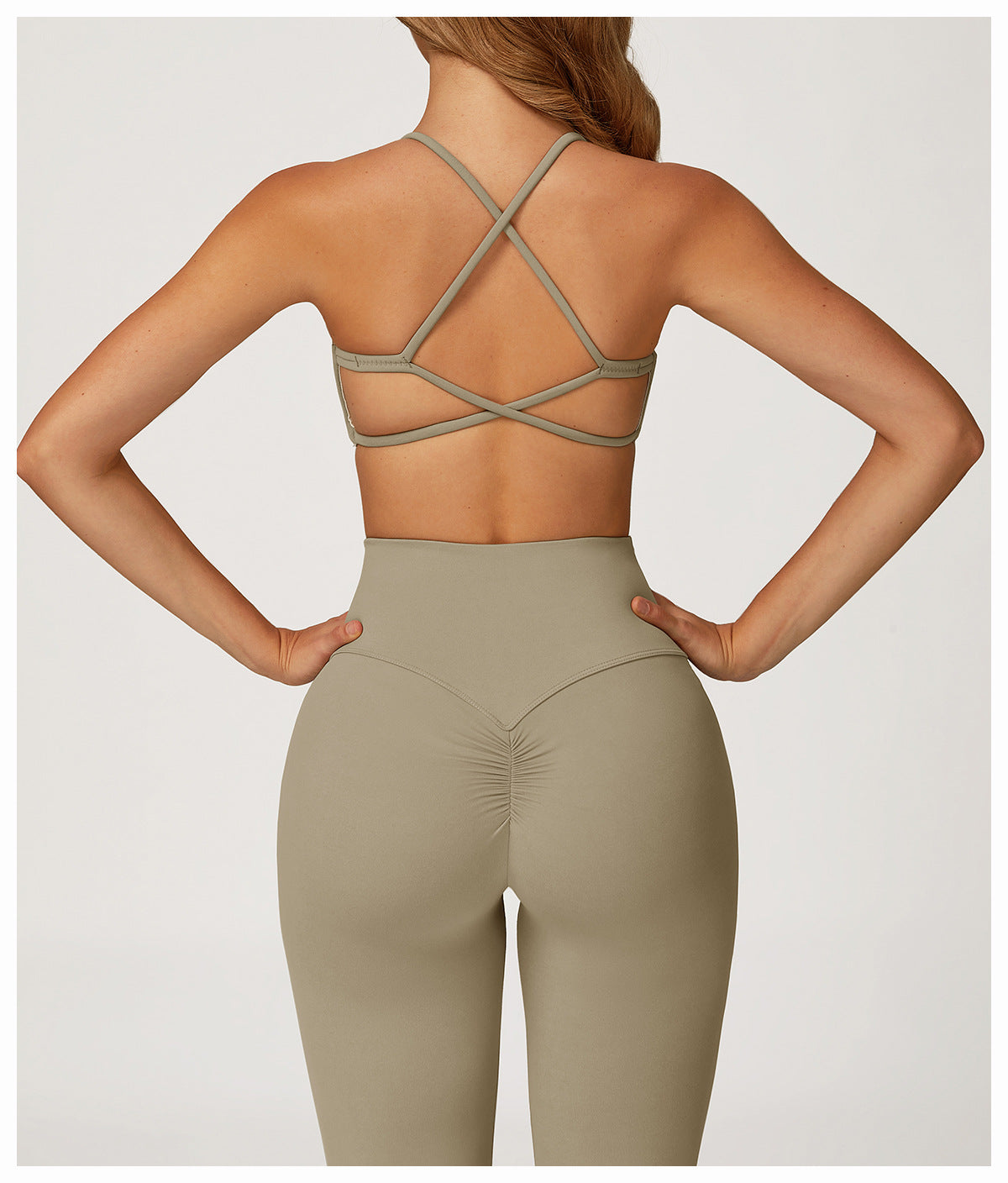 Cloud Sense Yoga Bra Quick-Drying Cross Back High Strength Workout Clothes Casual Running Exercise Underwear
