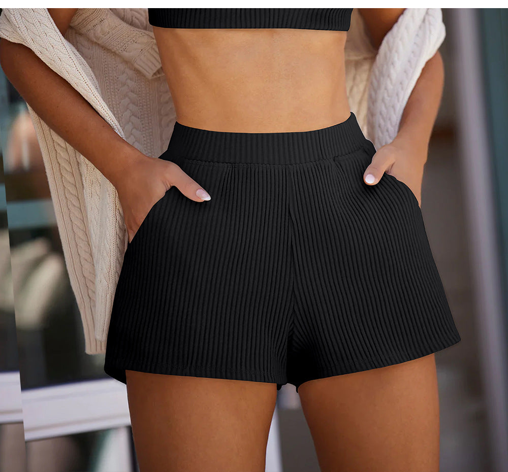 Autumn Winter Loose Sports Shorts Women Outdoor Straight Sweatpants Casual Fitness Running Sweater Shorts