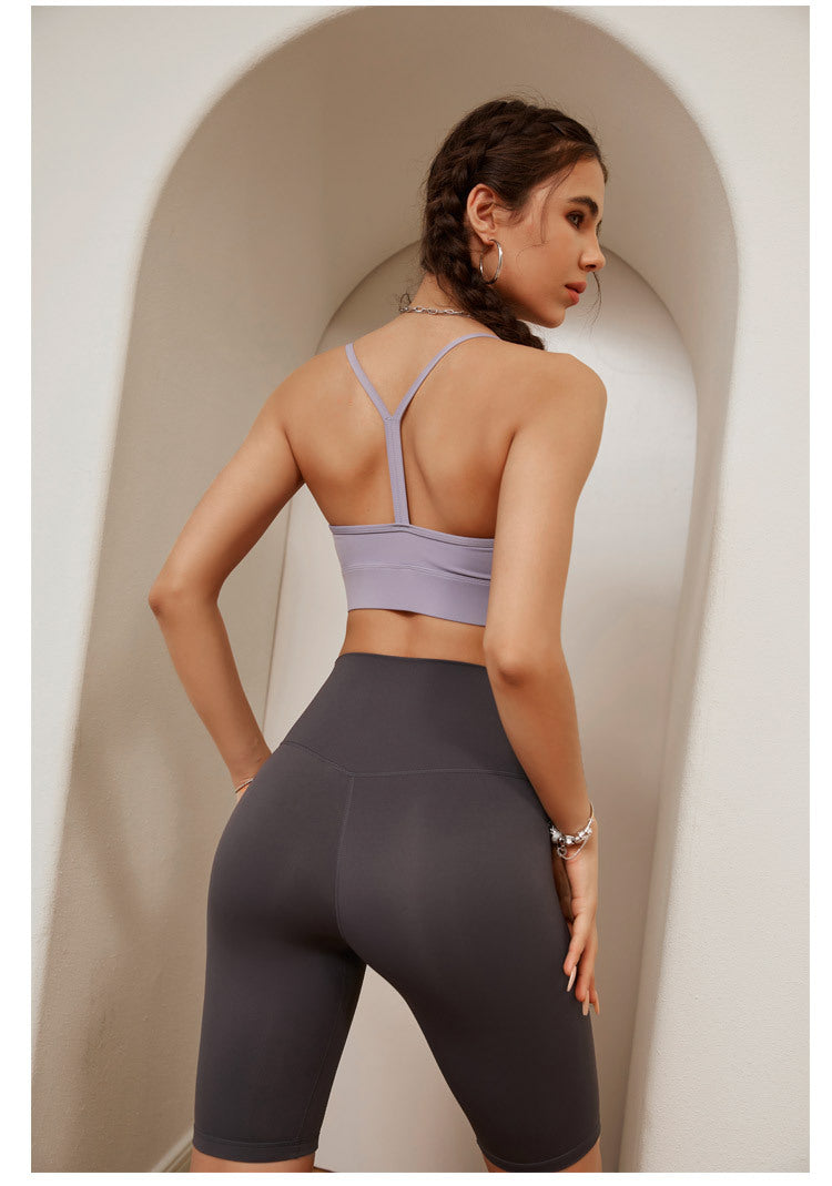 High Waist Hip Lift Lounge Pants Sports Running Women Seamless Shorts Yoga Workout Clothes