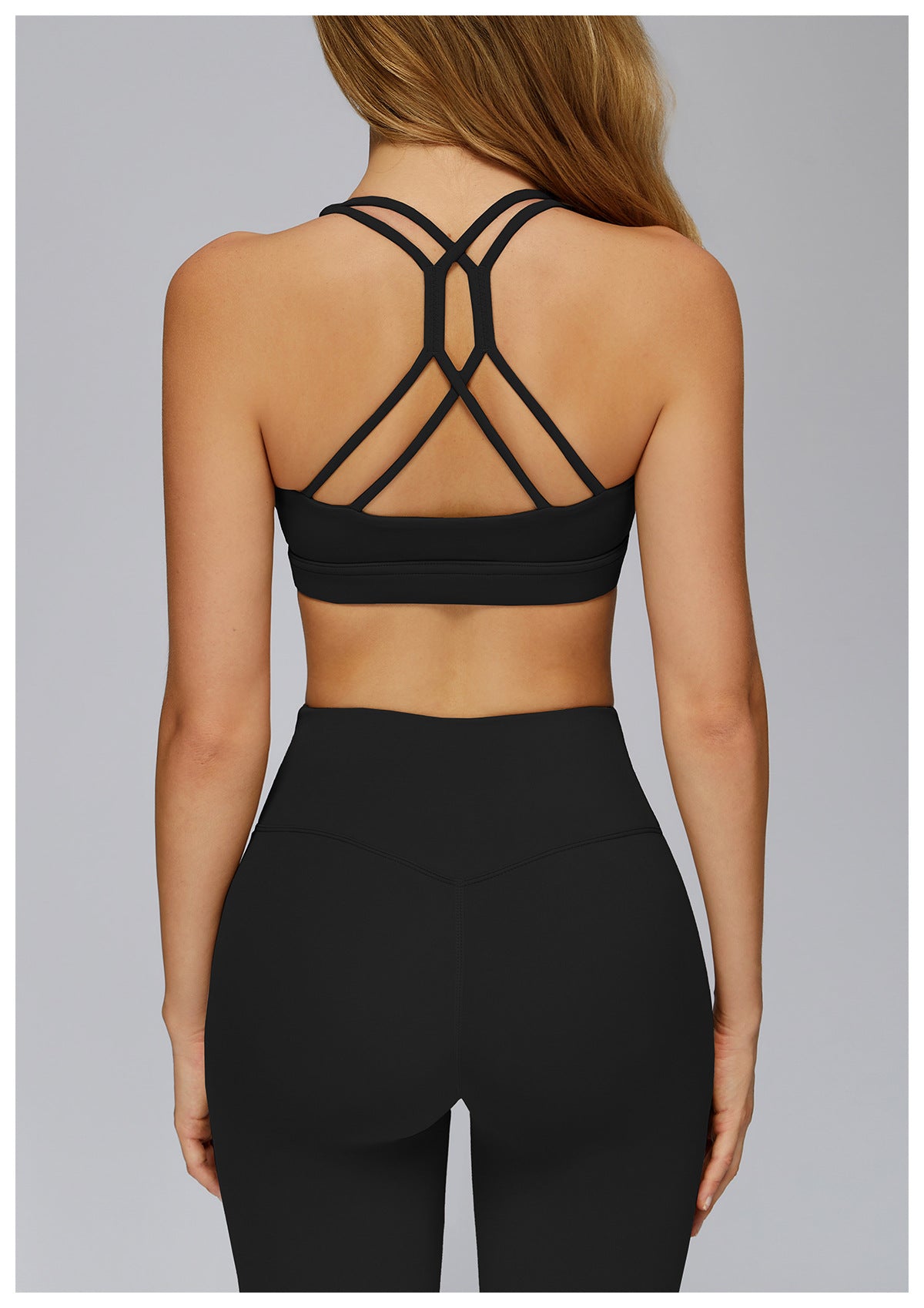 Cloud Sense Yoga Bra Cross Hollow Out Cutout out Beauty Back Tight Sports Underwear Running Sports Workout Bra