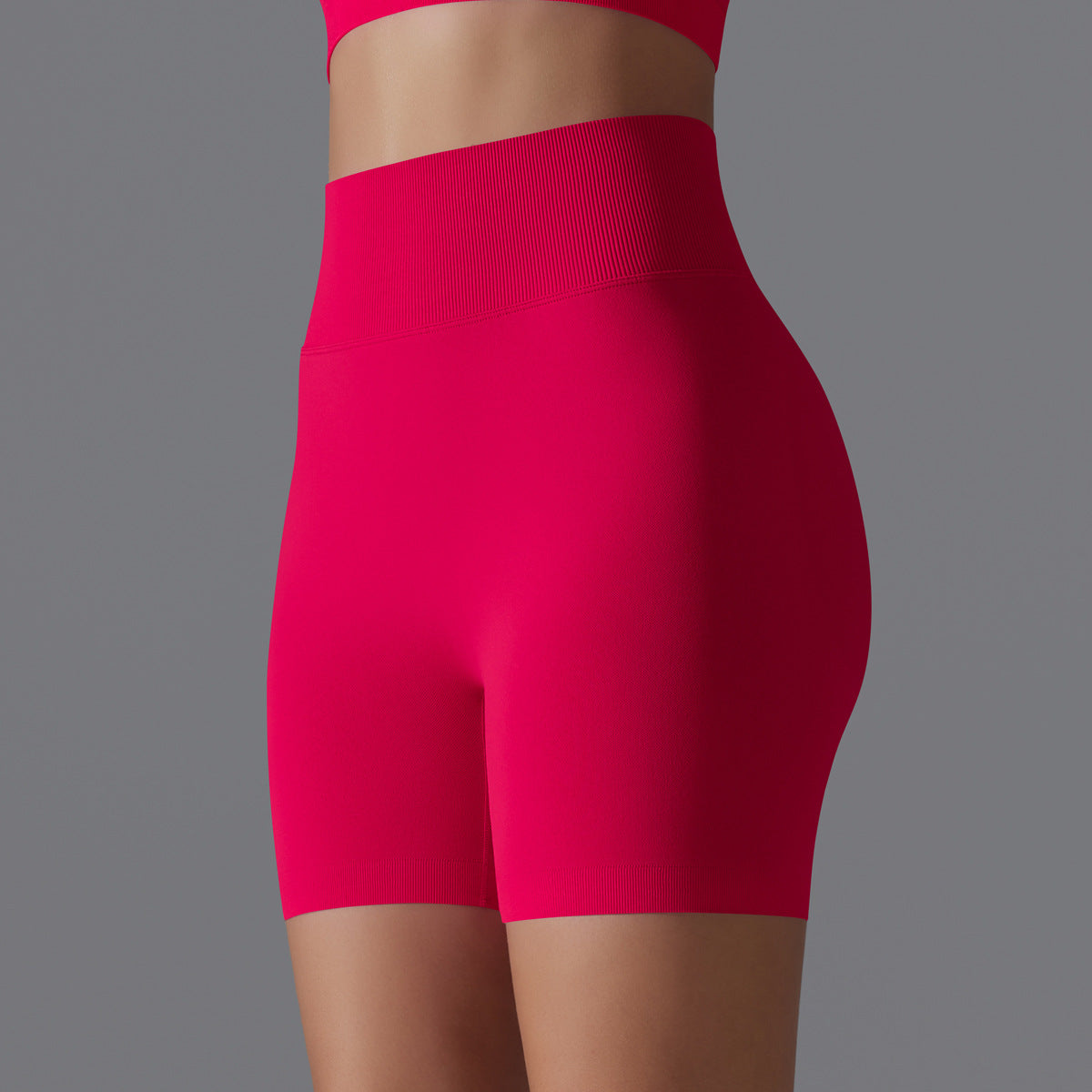 Summer High Waist Hip Lift Fitness Pants Women Sports Belly Contracting Cycling Tights Peach Hip Yoga Short