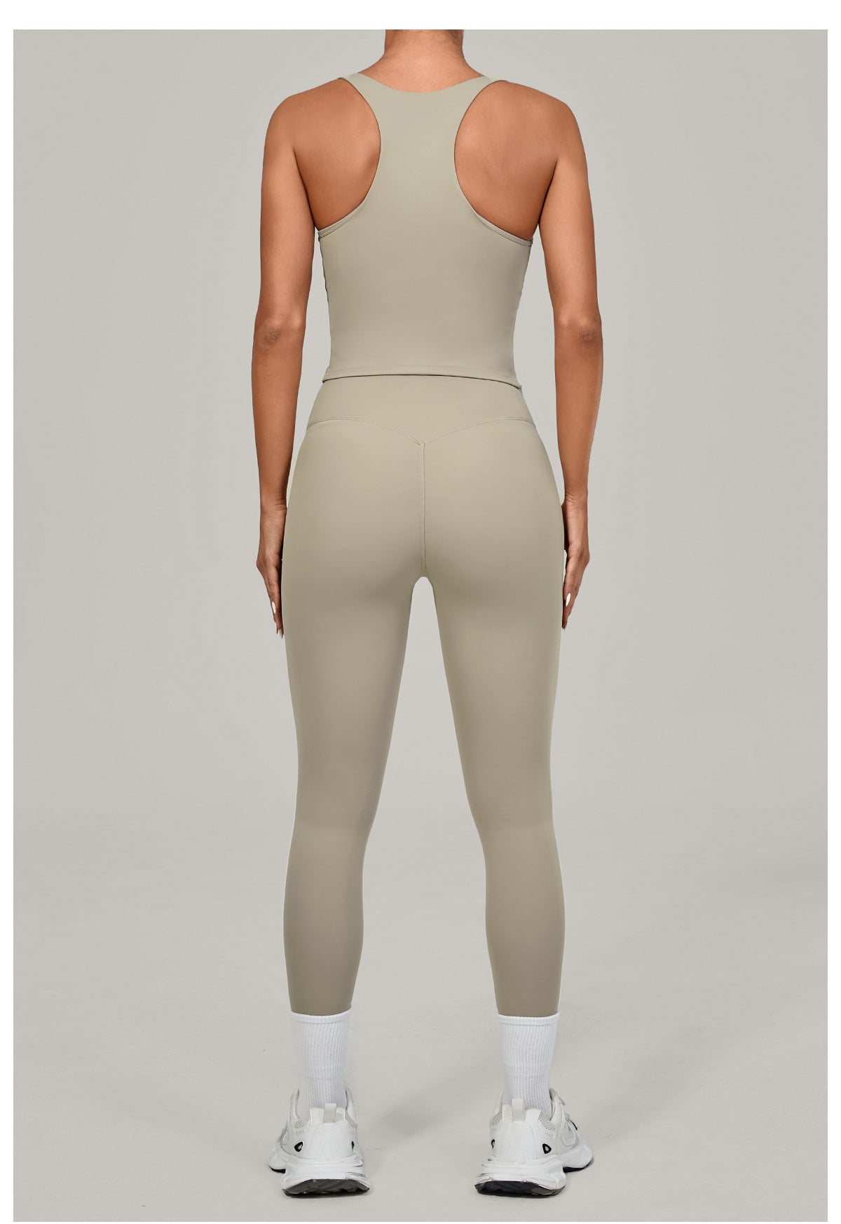 Nude Feel Yoga Suit High Waist Tight Yoga Clothes Women Quick Drying Running Outdoors Sports Fitness Clothes Two Piece Set