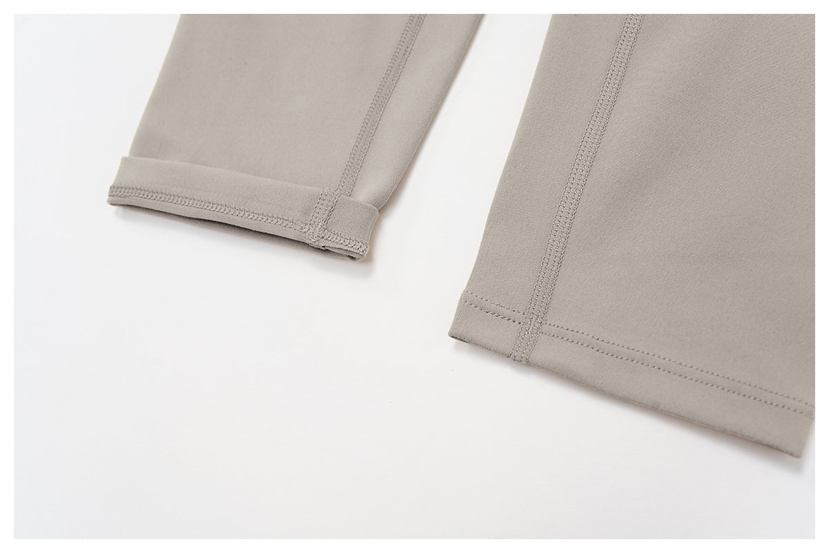 Brushed Yoga Pants High Waist Tight V Shaped Back Waist Sports Trousers Outdoor Running Cycling Workout Clothes