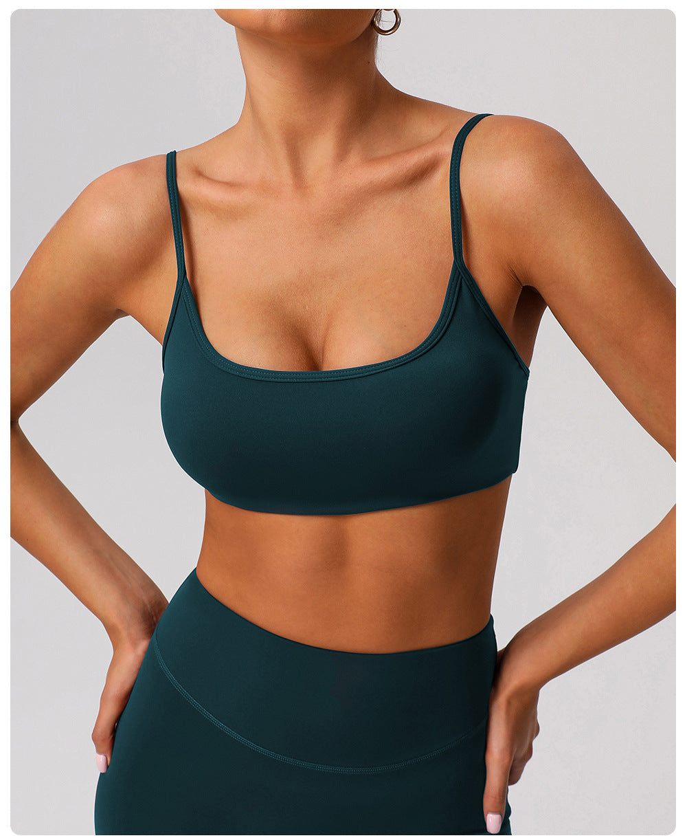 Beauty Back Exercise Underwear Nude Feel Yoga Bra Running Fitness Top Strap Yoga Clothes for Women