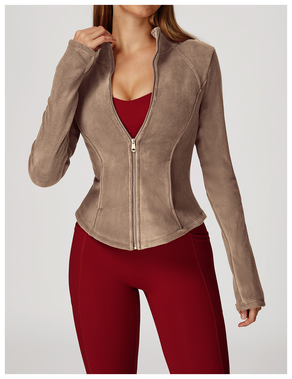 Autumn Winter Fleece Jacket Lambswool High Grade Coat Polar Fleece Outdoor Thick Warm Jacket Women