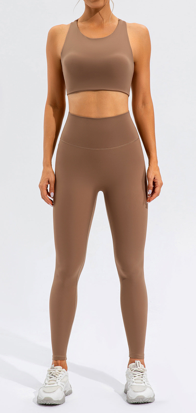 Yoga Suit High Waist Slim Running Sports Back Shaping Fitness Clothes Tight Nude Feel Yoga Clothes