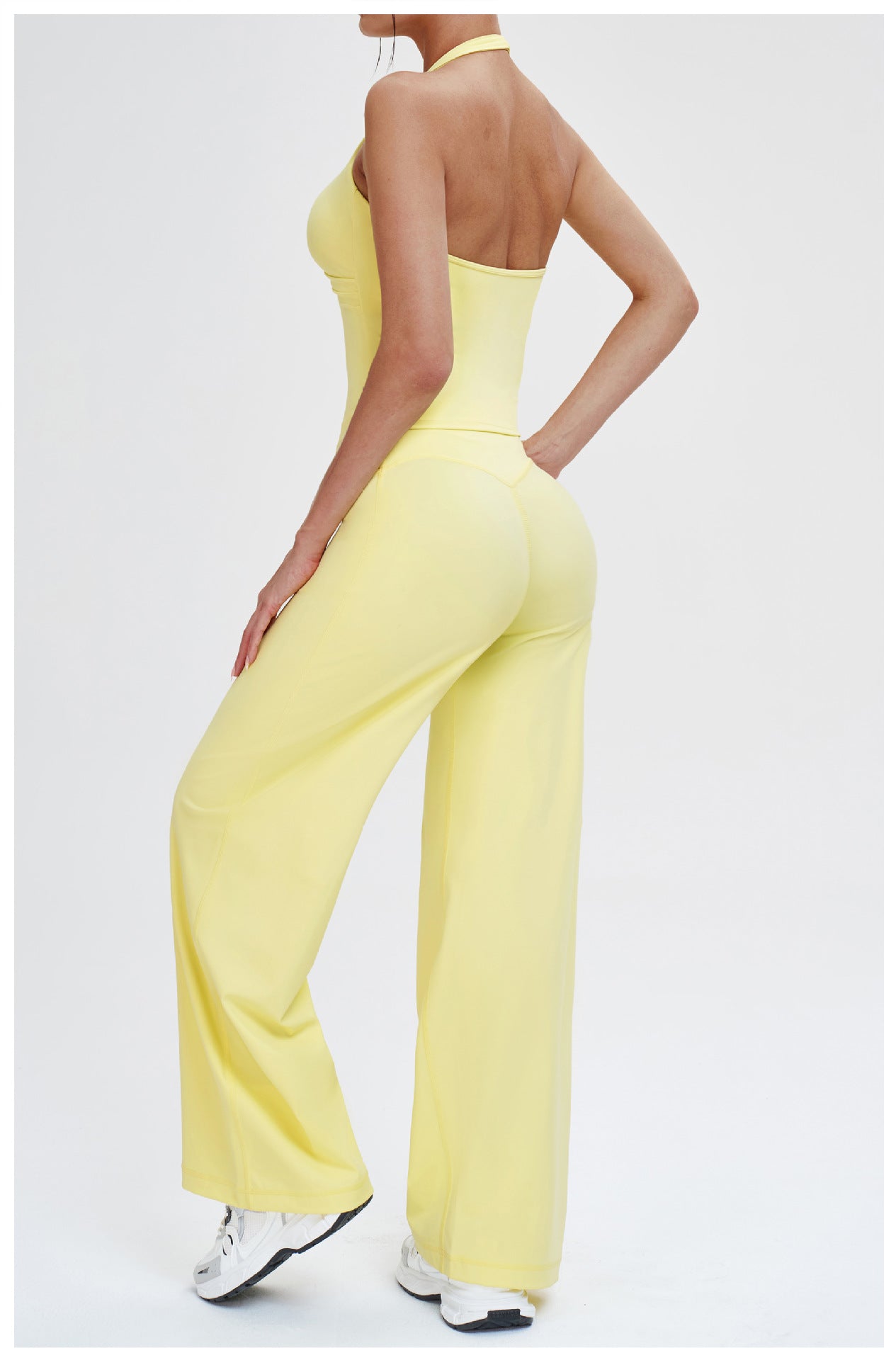 Women Slimming Trousers Loose Wide Leg Casual Trousers Outdoor Running Sports Wide Leg Pants