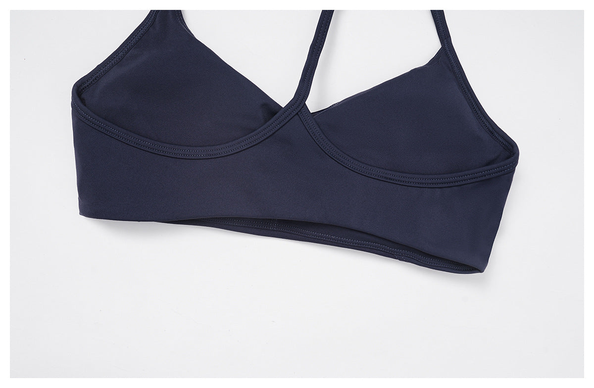 Nude Feel Yoga Bra Y Shaped Beauty Back High Grade Sports Underwear Running Fitness Sports Bra Women